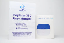 Load image into Gallery viewer, LiViliti Paptizer 360 user manual and box